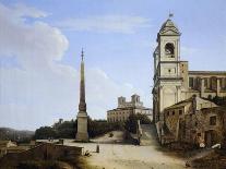 Trinita' Dei Monti and the French Academy, Rome-Giovanni Battista Caracciolo-Giclee Print