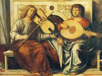 Cherubs Playing Musical Instruments, Detail from Sacred Conversation-Giovanni Battista Cima Da Conegliano-Giclee Print