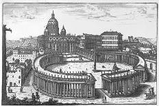 Bernini's Original Plan for St. Peter's Square, Rome-Giovanni Battista Falda-Giclee Print