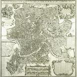 Town Plan of Rome, 1730-Giovanni Battista Falda-Giclee Print
