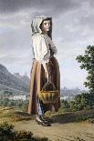 Peasant in the Background of Maddaloni-Giovanni Battista Lusieri-Framed Giclee Print