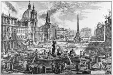 Rome, St. Peter's Square and St. Peter's Basilica, C.1747-78-Giovanni Battista Piranesi-Giclee Print