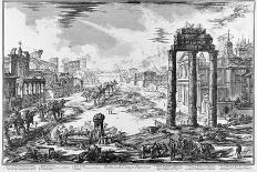 The Temple of Neptune at Paestum, Etched by Francesco Piranesi, 1778-Giovanni Battista Piranesi-Giclee Print