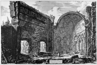 Tivoli, Hadrian's Villa, So-Called Hall of the Philosophers, C.1774-78