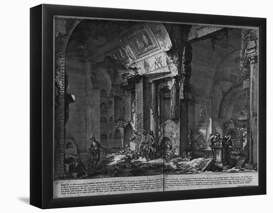 Giovanni Battista Piranesi (To follow "The ancient buildings of Rome," Volume II, page X, The Tomb-null-Framed Poster