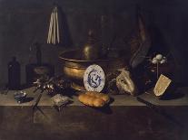 Still Life with Chickens and Eggs-Giovanni Battista Recco-Art Print