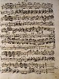 Original Piano Sheet Music-Giovanni Battista Somis-Framed Stretched Canvas