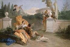 Rinaldo and Armida in Her Garden, 1742-45-Giovanni Battista Tiepolo-Framed Stretched Canvas