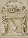 Putti with a Greyhound and Mascarons, 1569-70-Giovanni Battista Zelotti-Giclee Print