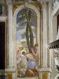 Scipio's Mercy, Scipio with a Group of Horsemen, 1569-70-Giovanni Battista Zelotti-Stretched Canvas