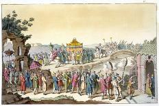 Worship of the God Fo in Cochin China in the Region of the Bay of Turon-Giovanni Bigatti-Giclee Print