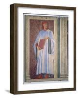 Giovanni Boccaccio from the Villa Carducci Series of Famous Men and Women, circa 1450-Andrea del Castagno-Framed Giclee Print