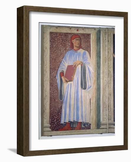 Giovanni Boccaccio from the Villa Carducci Series of Famous Men and Women, circa 1450-Andrea del Castagno-Framed Giclee Print