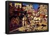 Giovanni Boldini Buses on the Pigalle Place in Paris Art Print Poster-null-Framed Poster