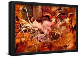 Giovanni Boldini Flamingos in the 'Palais Rose' in Vésinet Art Print Poster-null-Framed Poster