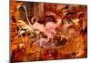 Giovanni Boldini Flamingos in the 'Palais Rose' in Vésinet Art Print Poster-null-Mounted Poster