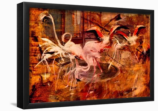 Giovanni Boldini Flamingos in the 'Palais Rose' in Vésinet Art Print Poster-null-Framed Poster