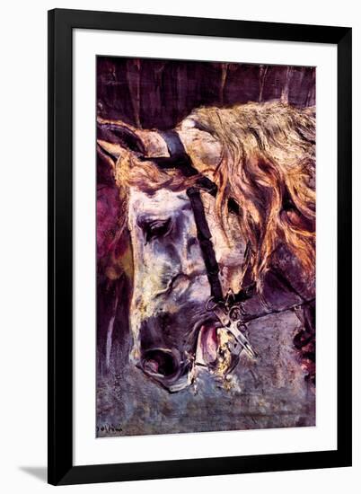 Giovanni Boldini Head of a Horse-null-Framed Art Print