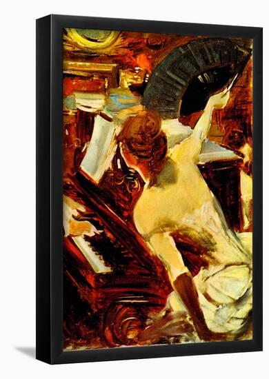 Giovanni Boldini Singer Mondana Art Print Poster-null-Framed Poster