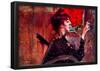 Giovanni Boldini The Red Curtain Art Print Poster-null-Framed Poster