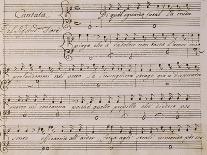 Music Score from Astarto, 1715-Giovanni Bononcini-Giclee Print