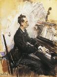 The Pianist Rey Colaco, 1883-Giovanni Canavesio-Giclee Print