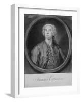 Giovanni Carestini (C.1704-C.1760), 1735-George Knapton-Framed Giclee Print