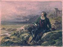 Byron Among the Ruins of Greece-Giovanni Carnovali (Piccio)-Laminated Art Print