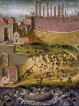 Battle of Port Camollia in Siena, 1526-Giovanni Cini-Framed Stretched Canvas