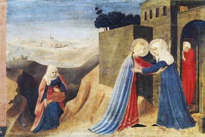 Mary's Visit to Elizabeth, Detail from the Predella of the Annunciation of Cortona, Ca 1430
