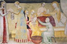 Annunciation of Angel and Meeting with St Anne-Giovanni Da Milano-Giclee Print