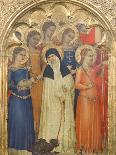 Figures of Women, Detail from Marriage of Virgin-Giovanni Da Milano-Giclee Print