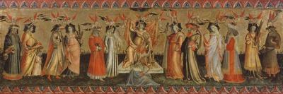 Triptych with the Annunciation and Saints Lawrence, Benedict, John the Baptist and Nicholas-Giovanni dal Ponte-Giclee Print