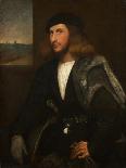 Portrait of a Gentleman, Half-Length, Wearing a Black Costume and a Black Hat-Giovanni de Busi Cariani-Giclee Print