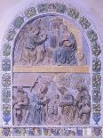 The Meeting of Joachim and Anna, Detail from Frieze of Altarpiece of Gambassi-Giovanni Della Robbia-Giclee Print