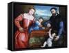 Giovanni Della Volta with His Wife and Children, C1547-Lorenzo Lotto-Framed Stretched Canvas
