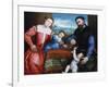 Giovanni Della Volta with His Wife and Children, C1547-Lorenzo Lotto-Framed Giclee Print