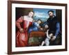 Giovanni Della Volta with His Wife and Children, C1547-Lorenzo Lotto-Framed Giclee Print