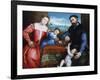 Giovanni Della Volta with His Wife and Children, C1547-Lorenzo Lotto-Framed Giclee Print