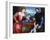 Giovanni Della Volta with His Wife and Children, C1547-Lorenzo Lotto-Framed Giclee Print