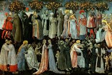 The Last Judgement, Detail of the Predella Panel Depicting Paradise, 1460-65-Giovanni di Paolo-Framed Giclee Print