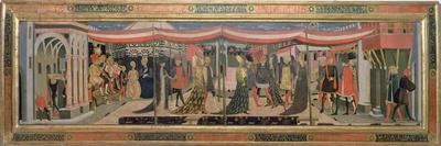 Frontal from the Adimari Cassone Depicting a Wedding Scene in Front of the Baptistry, c.1450-Giovanni Di Ser Giovanni Scheggia-Stretched Canvas