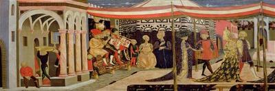 Frontal from the Adimari Cassone Depicting a Wedding Scene in Front of the Baptistry, c.1450-Giovanni Di Ser Giovanni Scheggia-Framed Stretched Canvas