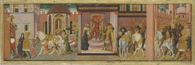Frontal from the Adimari Cassone Depicting a Wedding Scene in Front of the Baptistry, c.1450-Giovanni Di Ser Giovanni Scheggia-Framed Giclee Print