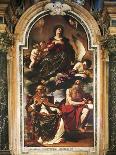 Mary Assumption with St Peter and St Jerome-Giovanni Francesco Barbieri-Giclee Print