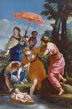 Vénus avec Adonis partant à la chasse-Giovanni Francesco Romanelli-Giclee Print
