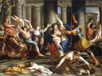 Roman Gladiators-Giovanni Francesco Romanelli-Giclee Print