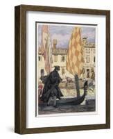 Giovanni Giacomo Casanova Chevalier de Saingalt Italian Adventurer in Carnival Mask Venice-Auguste Leroux-Framed Art Print