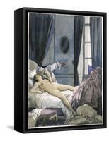 Giovanni Giacomo Casanova Chevalier de Saingalt, with Henrietta at Reggio-Auguste Leroux-Framed Stretched Canvas