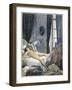 Giovanni Giacomo Casanova Chevalier de Saingalt, with Henrietta at Reggio-Auguste Leroux-Framed Art Print